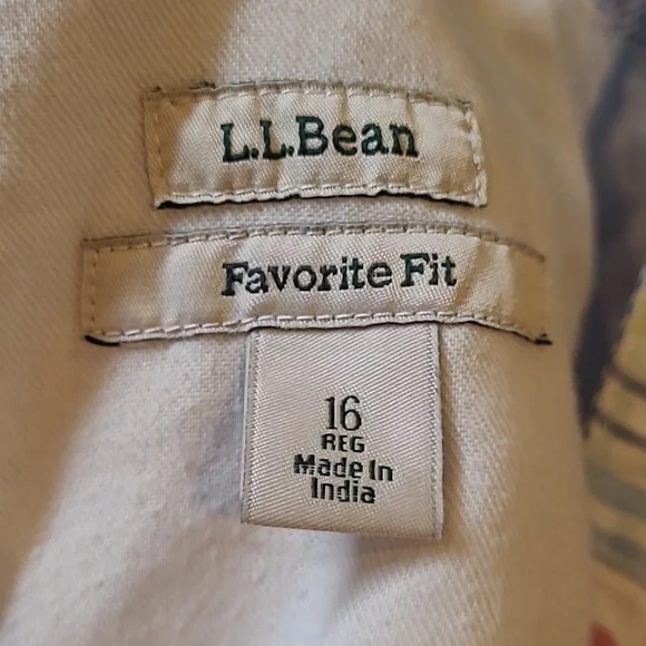 Madras Plaid LL Bean Women's Bermuda Shorts - Picture 4 of 4